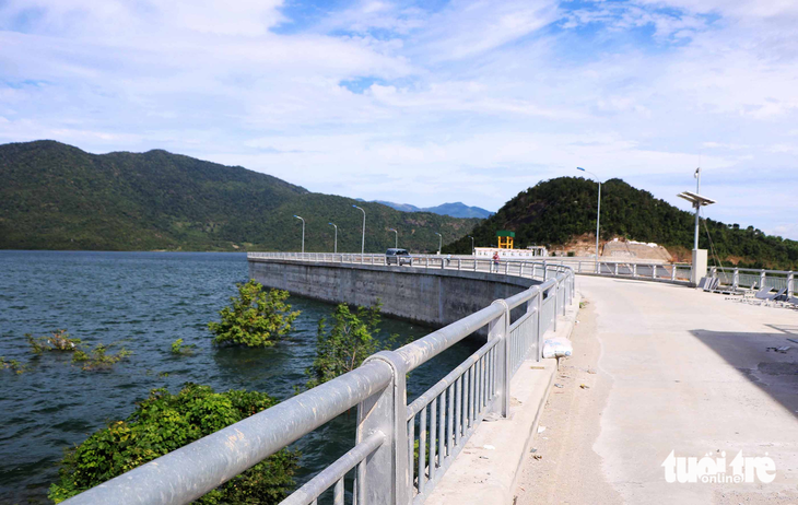 Hồ chứa nước Sông Cái thuộc hệ thống thủy lợi Tân Mỹ có dung tích lớn hơn 21 hồ chứa hiện có của Ninh Thuận - Ảnh: D.NGỌC
