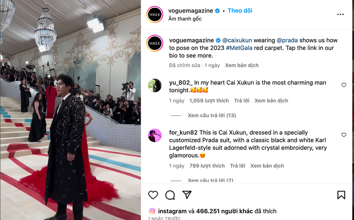 Nhầm lẫn Thái Từ Khôn thành Vương Gia Nhĩ (Jackson) tại Met Gala 2023, Vogue bị ‘ném đá’ - Ảnh 5.