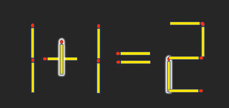 Di chuyển hai que diêm để 1-1=9 thành phép tính đúng - Ảnh 3.