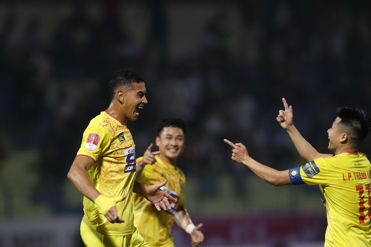 Các cầu thủ Thanh Hóa ở V-League 2023 - Ảnh: MINH ĐỨC