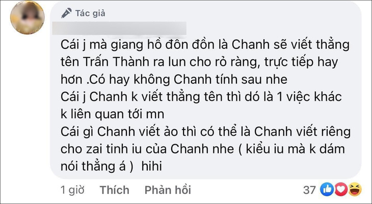 Phương Thanh nhắc tên Trấn Thành, netizen tự dưng nghi ngờ tiếng Việt của mình - Ảnh 2.