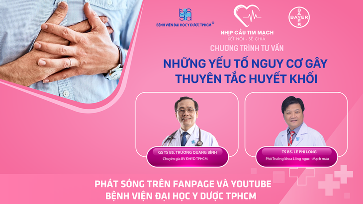 Chương trình tư vấn: Những yếu tố nguy cơ gây thuyên tắc huyết khối tĩnh mạch - Ảnh 1.