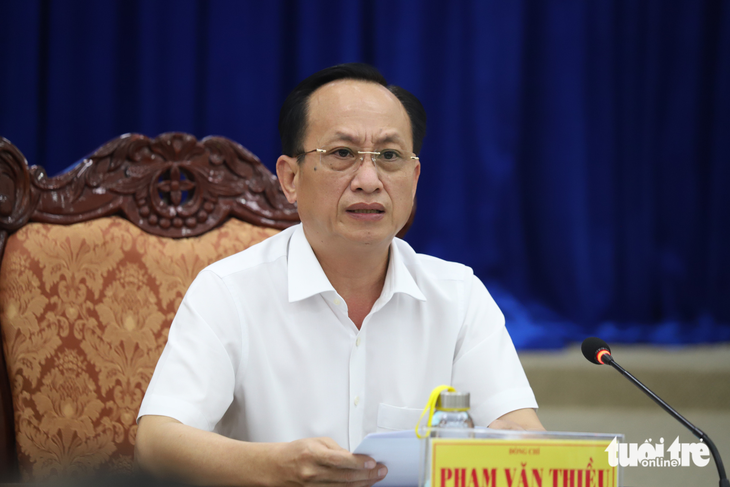 Ông Phạm Văn Thiều - Chủ tịch UBDN tỉnh Bạc Liêu - Ảnh: CHÍ QUỐC 