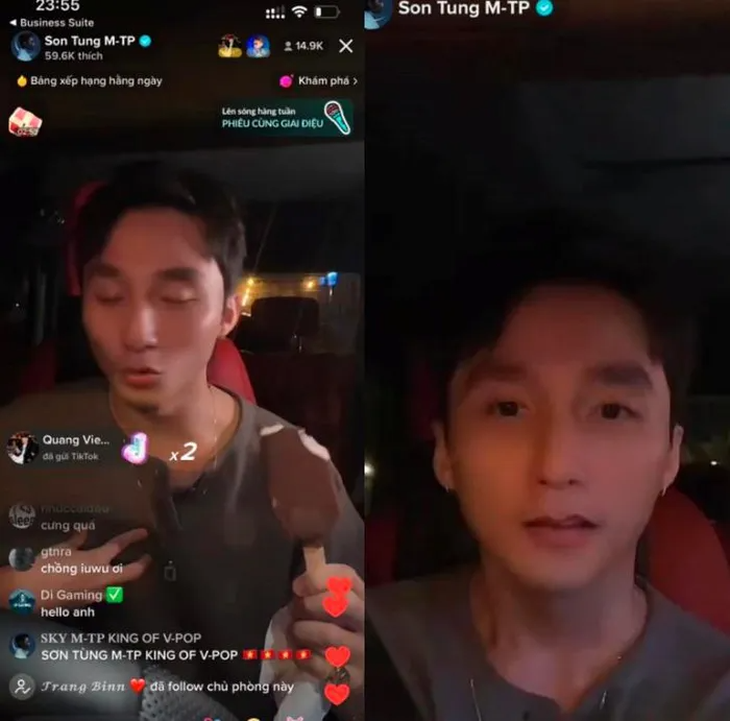 Sơn Tùng M-TP gặp sự cố khi vừa lái xe vừa livestream - Ảnh 2.