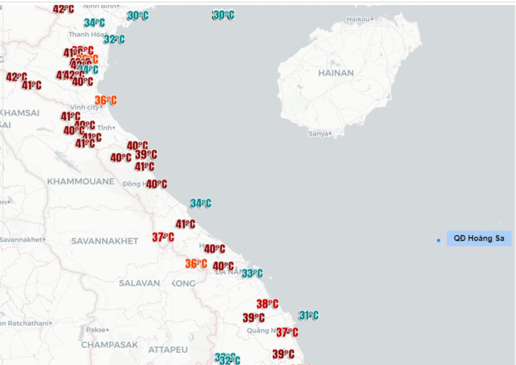 Thanh Hóa nóng kỷ lục 44,1 độ C, cao nhất ở Việt Nam từ trước đến nay - Ảnh 3.