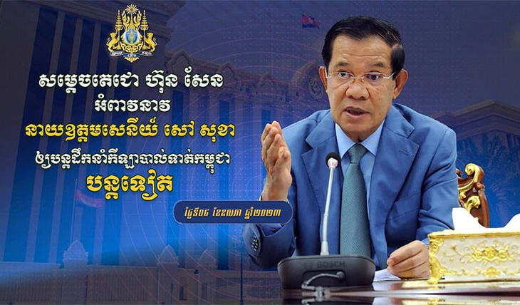 Thủ tướng Hun Sen muốn đại tướng Sao Sokha tiếp tục làm chủ tịch FFC - Ảnh 1.