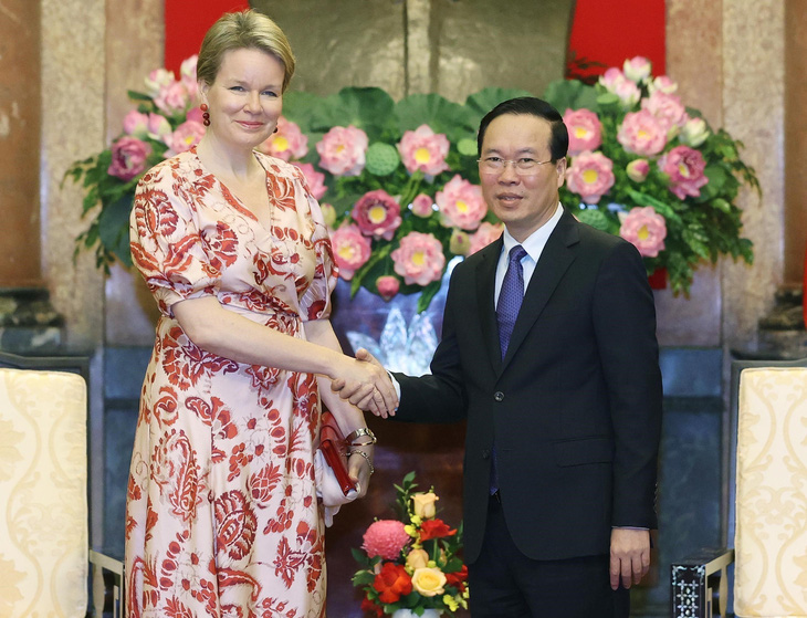 Chủ tịch nước Võ Văn Thưởng tiếp Hoàng hậu Bỉ thăm Việt Nam - Ảnh 1.
