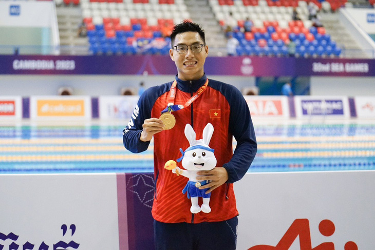 Nguyễn Tiến Đạt giành huy chương vàng SEA Games 32- Ảnh: NVCC