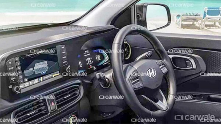 SUV cỡ nhỏ giá rẻ Hyundai Exter hoàn toàn mới lộ nội thất như i10 - Ảnh 2.