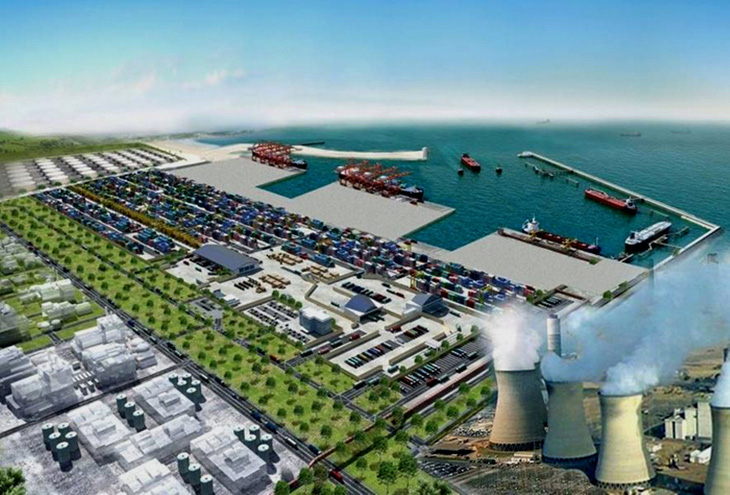 Cảng nước sâu Mỹ Thủy – dự án động lực của khu kinh tế Đông Nam Quảng Trị, trong đó có việc phát triển điện khí - Ảnh: UBND tỉnh Quảng Trị cung cấp