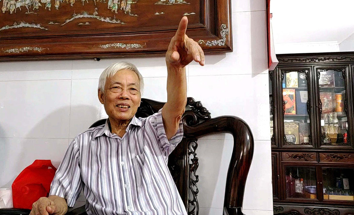 Ông Quang Văn Thỉnh “cha đẻ” quỹ lương hưu nông dân Thanh Văn - Ảnh: TÂM LÊ