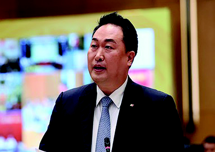Ông Hong Sun, chủ tịch KOCHAM - Ảnh: KOCHAM