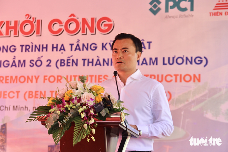 Phó chủ tịch UBND TP.HCM Bùi Xuân Cương phát biểu tại buổi lễ 