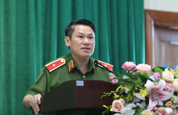 Thiếu tướng Nguyễn Văn Viện - cục trưởng Cục Cảnh sát điều tra tội phạm về ma túy - Ảnh: DANH TRỌNG