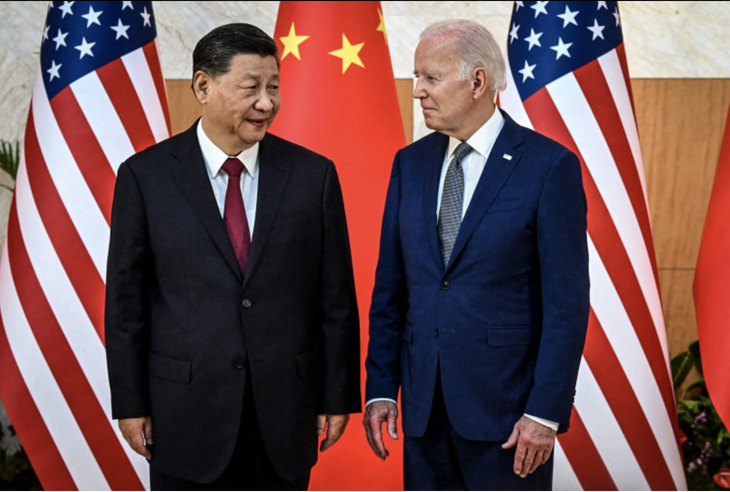 Tổng thống Mỹ Joe Biden và Chủ tịch Trung Quốc Tập Cận Bình gặp nhau tại Indonesia tháng 11-2022 - Ảnh: REUTERS