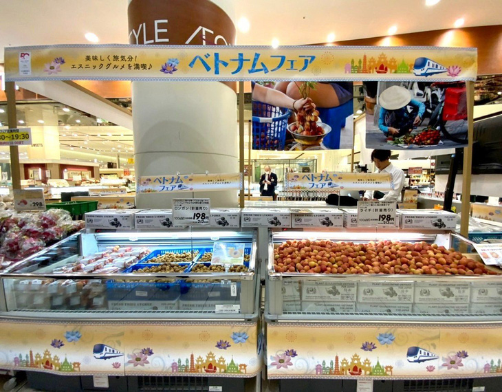 Long nhãn, mật dừa nước... Việt Nam lần đầu xuất hiện tại siêu thị Nhật Bản - Ảnh 2.