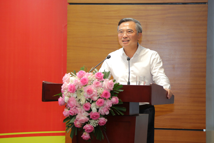 Đồng chí Hoàng Quốc Vượng - Bí thư Đảng ủy, Chủ tịch HĐTV Tập đoàn - phát biểu kết luận tại Hội nghị.