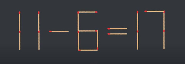 Thử tài IQ: Di chuyển một que diêm để 7+12=11 thành phép tính đúng - Ảnh 4.