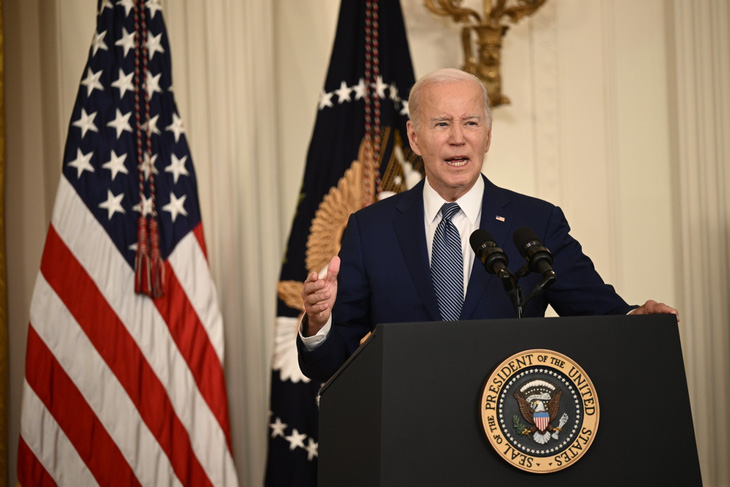 Tổng thống Mỹ Joe Biden sẽ tập trung vào vấn đề kinh tế trong chiến dịch tái tranh cử năm 2024 - Ảnh: AFP