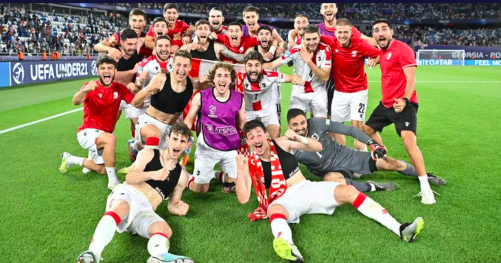 U21 Georgia gây sốc ở bảng tử thần Giải U21 châu Âu 2023 - Ảnh 1.