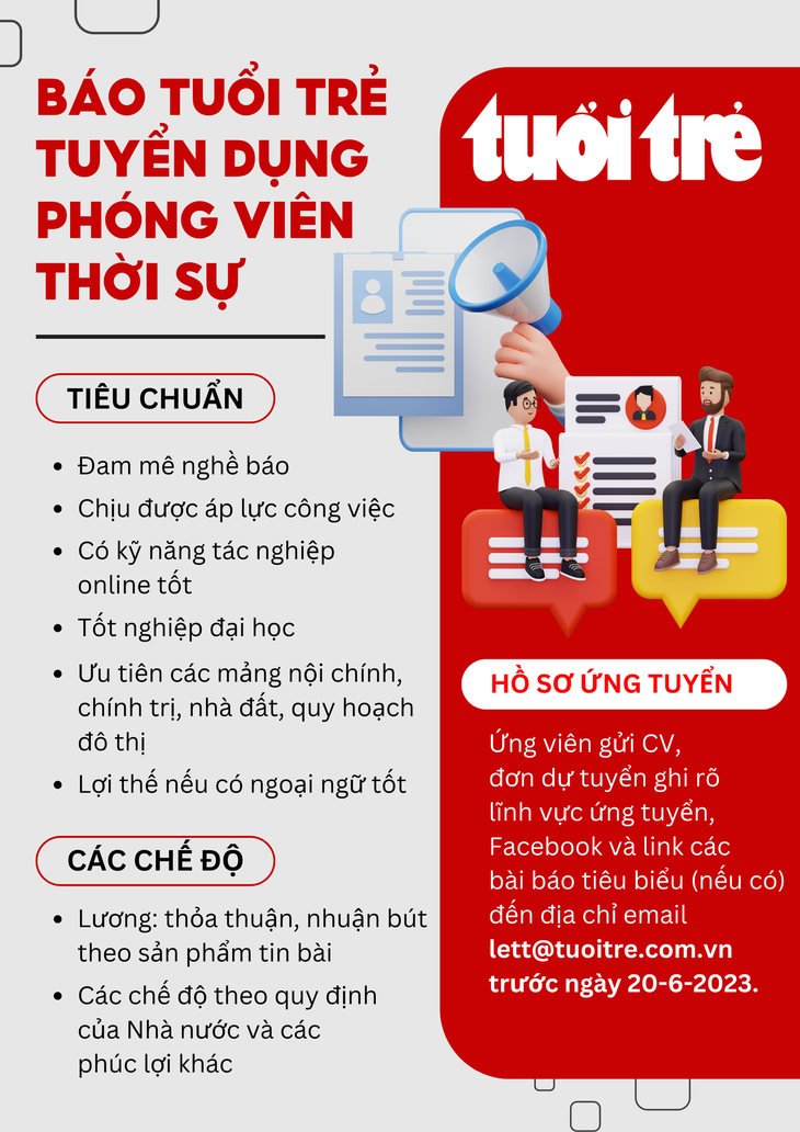 Báo Tuổi Trẻ tuyển dụng phóng viên thời sự - Ảnh 1.