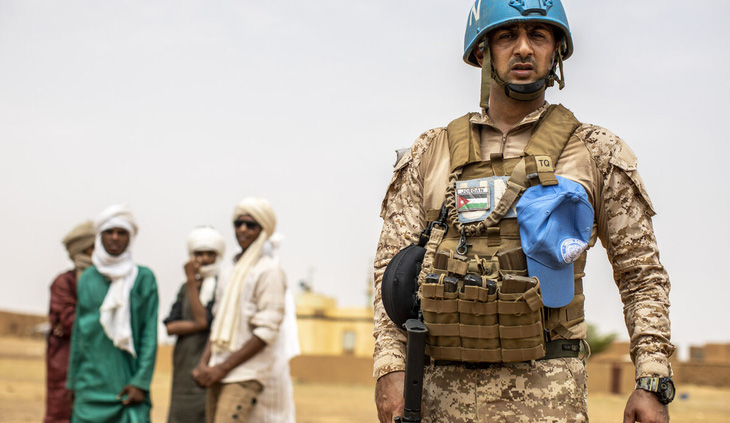 Quân nhân gìn giữ hòa bình thuộc phái bộ MINUSMA ở Mali - Ảnh: MINUSMA
