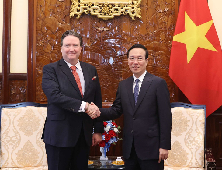 Chủ tịch nước Võ Văn Thưởng tiếp Đại sứ Mỹ tại Việt Nam - Ảnh 1.