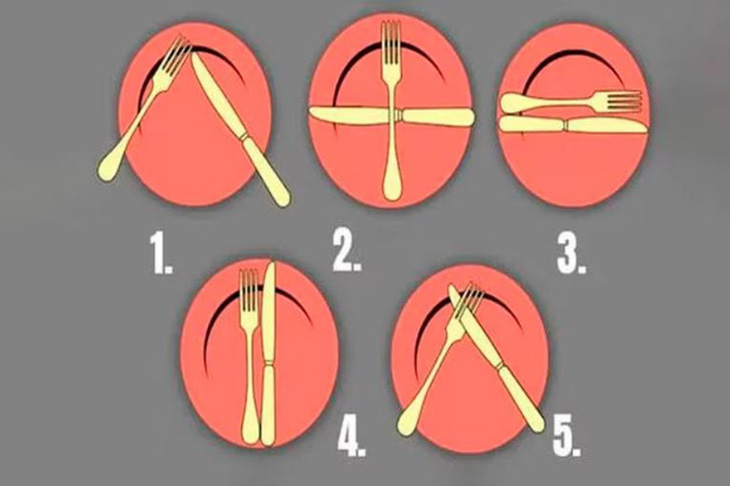 Quiz: Đoán tính cách qua cách đặt dao, dĩa sau ăn - Ảnh 1.