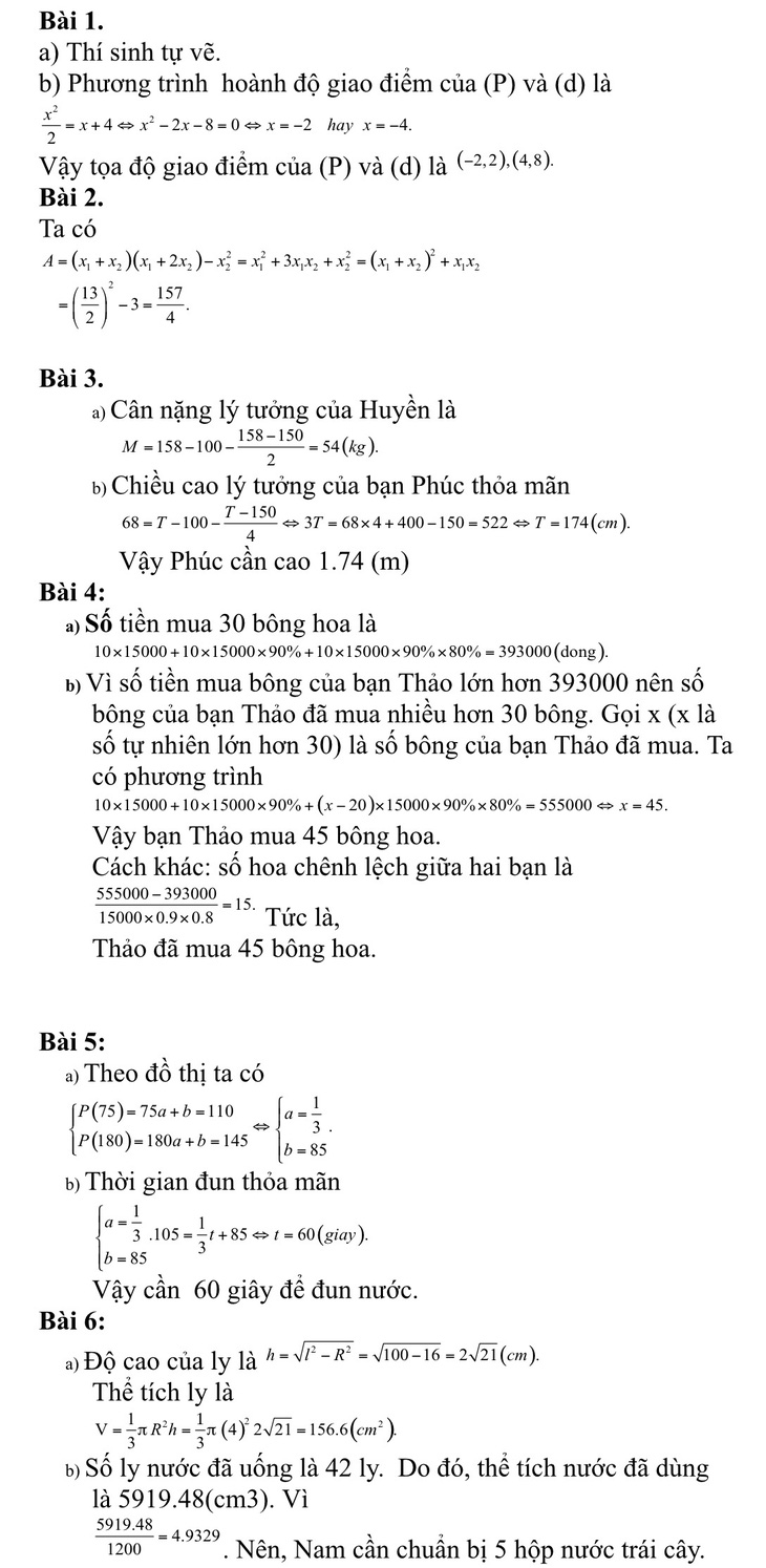 Gợi ý bài giải môn toán thi lớp 10 tại TP.HCM - Ảnh 4.