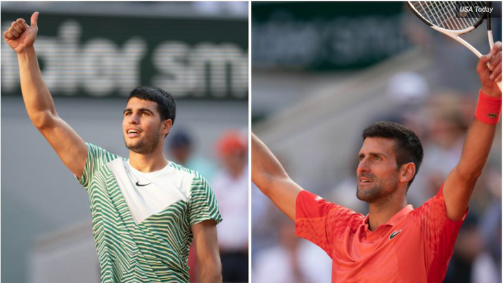 Djokovic - Alcaraz: Chung kết sớm của Roland Garros 2023 - Ảnh 1.