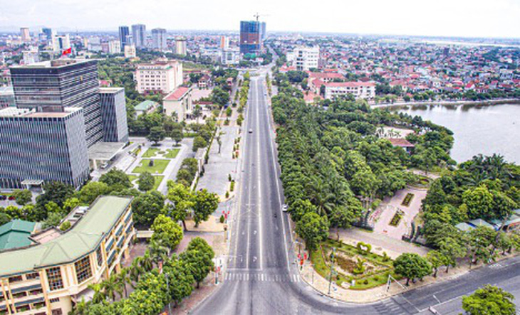 Hạ tầng TP Vinh, tỉnh Nghệ An ngày càng phát triển - Ảnh: QUANG VINH