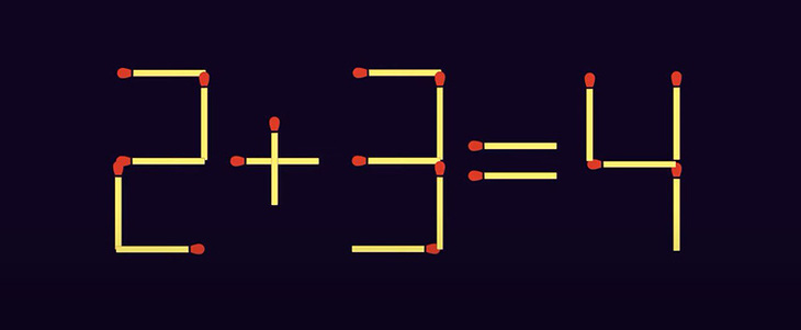 Thử tài IQ: Di chuyển hai que diêm để phép tính 0+7=6 thành đúng - Ảnh 4.