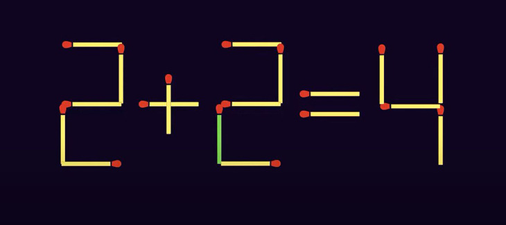 Thử tài IQ: Di chuyển hai que diêm để phép tính 0+7=6 thành đúng - Ảnh 6.