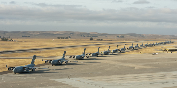 Căn cứ không quân Travis ở California - Ảnh: TRAVIS AIR FORCE BASE