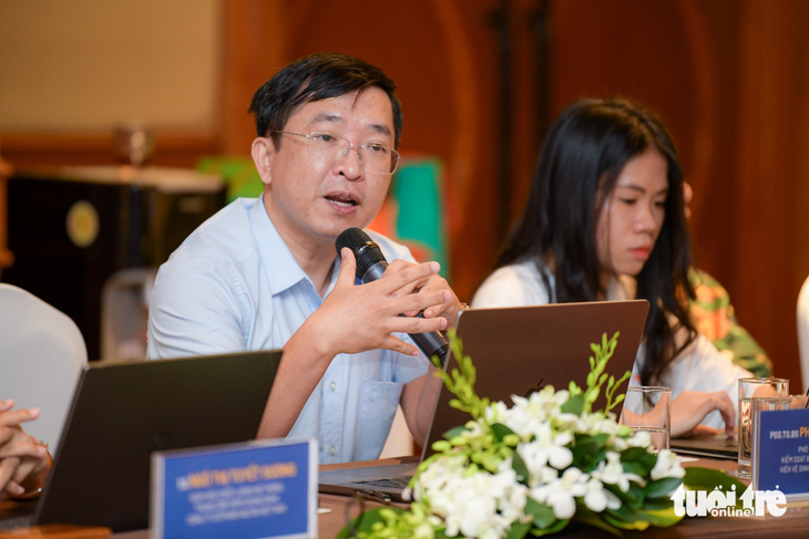 Ông Phạm Quang Thái, phó trưởng khoa kiểm soát bệnh truyền nhiễm, Viện Vệ sinh dịch tễ trung ương - Ảnh: NAM TRẦN
