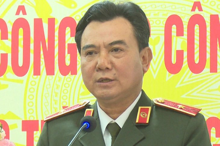Cựu phó giám đốc Công an Hà Nội Nguyễn Anh Tuấn bị xét xử tội môi giới hối lộ trong vụ chuyến bay giải cứu - Ảnh: Cổng TTĐT huyện Thường Tín