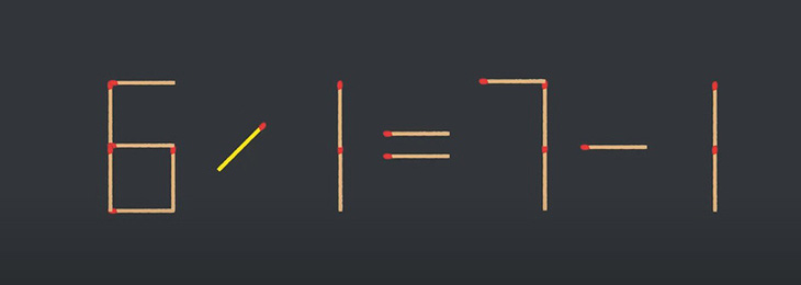 Thử tài IQ: Di chuyển một que diêm để 4x4=1-5 thành phép tính đúng - Ảnh 1.