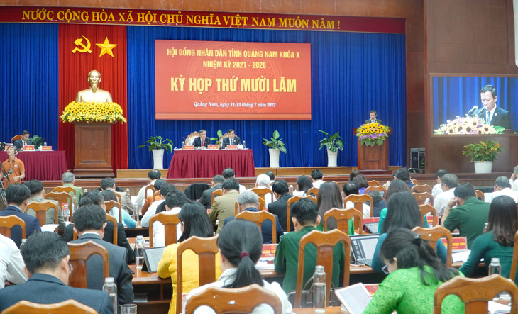 Kỳ họp thứ 15 HĐND tỉnh Quảng Nam - Ảnh: LÊ TRUNG
