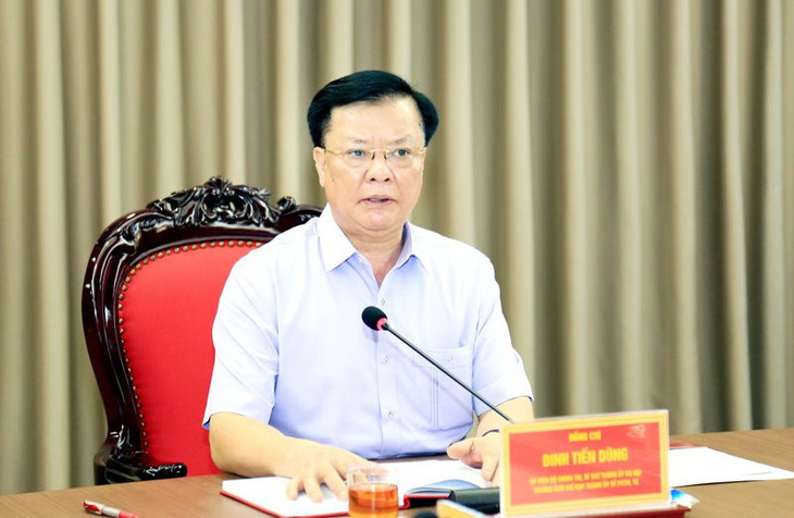 Bí thư Thành ủy Hà Nội Đinh Tiến Dũng - Ảnh: Thành ủy Hà Nội 