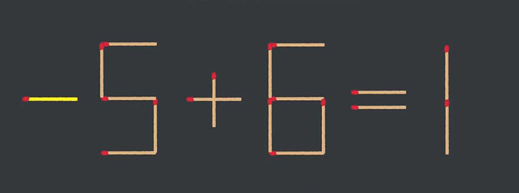 Thử tài IQ: Di chuyển một que diêm để 6+6=1 thành phép tính đúng - Ảnh 1.