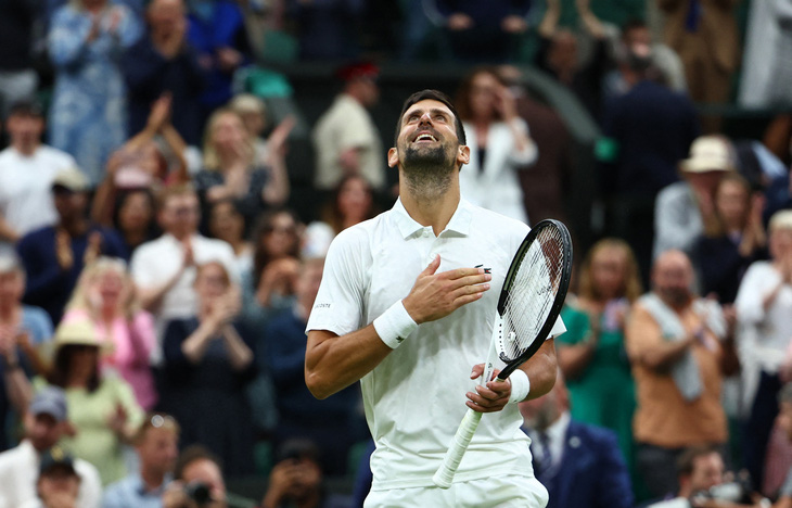 Djokovic vào chung kết Giải quần vợt Wimbledon 2023 - Ảnh: REUTERS
