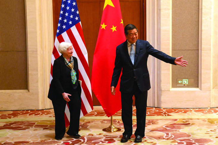 Bà Janet Yellen và ông Hà Lập Phong. Ảnh: Foreign Policy
