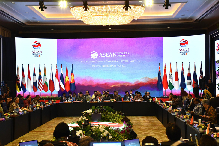 7月14日にインドネシアで開催された東アジア首脳会議 - 写真提供：外務省提供