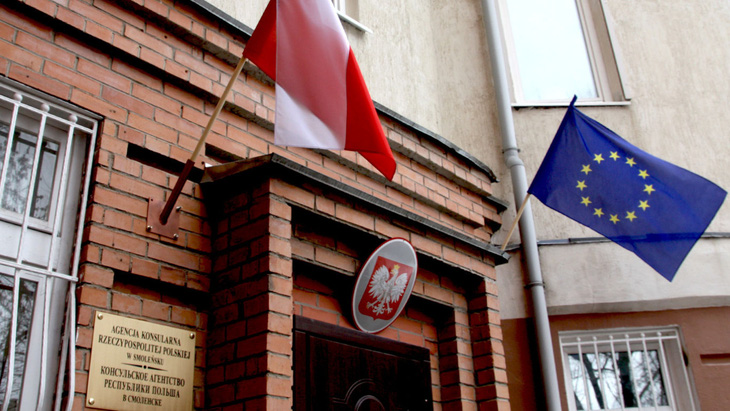 Ngày 14-7, Bộ Ngoại giao Nga tuyên bố đóng cửa Lãnh sự quán Ba Lan tại thành phố Smolensk - Ảnh: TASS