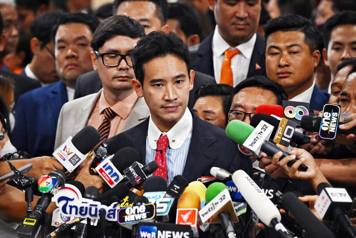 Ông Pita Limjaroenrat của Đảng MFP không còn cơ hội làm thủ tướng Thái Lan - Ảnh: AFP