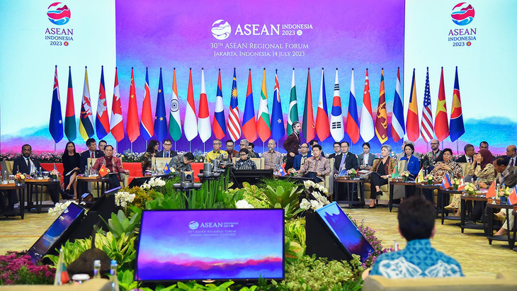 Hội nghị Diễn đàn khu vực ASEAN thứ 30 tại Indonesia ngày 14-7 - Ảnh: Bộ Ngoại giao cung cấp