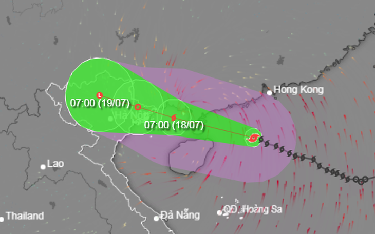 Chiều mai bão số 1 đổ bộ Quảng Ninh - Thái Bình, miền Bắc mưa rất lớn