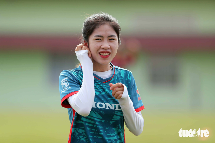 Thanh Nhã cùng đội tuyển nữ Việt Nam đã sẵn sàng cho World Cup nữ 2023 - Ảnh: N.K.