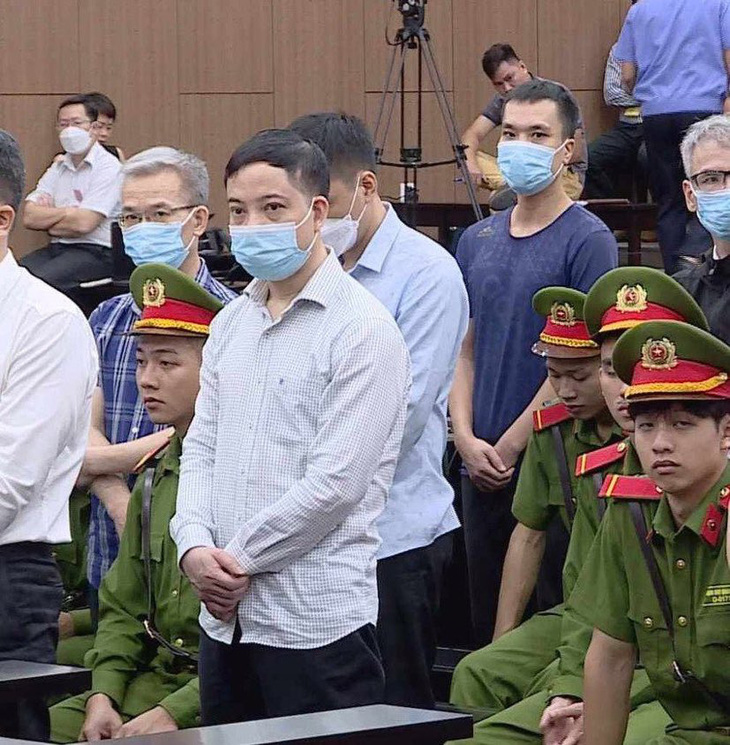 Bị cáo Phạm Trung Kiên tại phiên tòa xét xử vụ chuyến bay giải cứu - Ảnh: NAM ANH