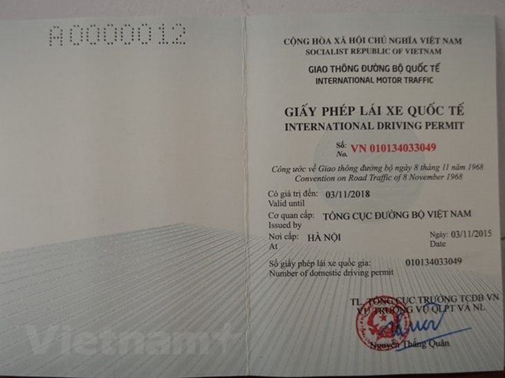Việt Nam và Hàn Quốc thỏa thuận công nhận giấy phép lái xe quốc tế (IDP), có hiệu lực từ 23-7 - Ảnh minh họa: VietnamPlus